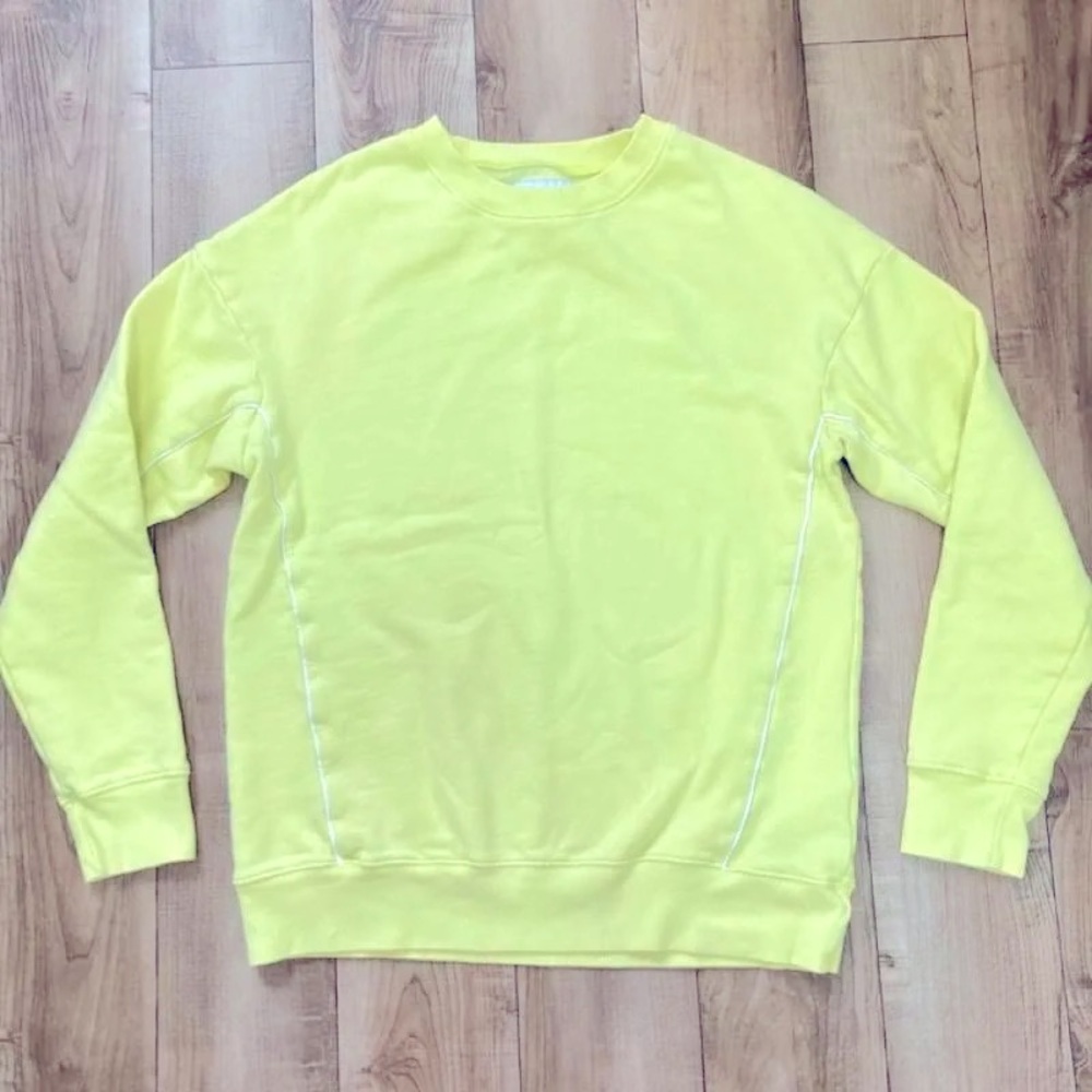 Neon bright yellow Sweatshirt Hollister XS